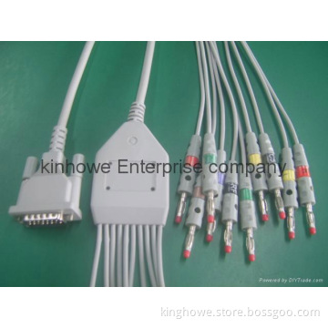 Schiller EKG 10-lead ECG cable with leadwires